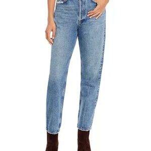 AGOLDE '90s Pinch Waist High Rise Straight Jeans in Hooked